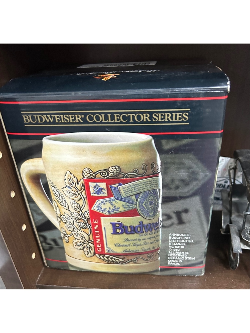 1989 Budweiser beer stein